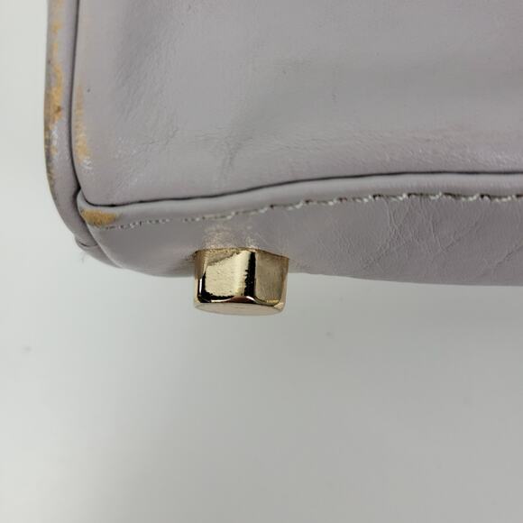 Rebecca Minkoff Womens Mini Mac Crossbody Bag Gray Leather Chain Strap Purse - Picture 5 of 16